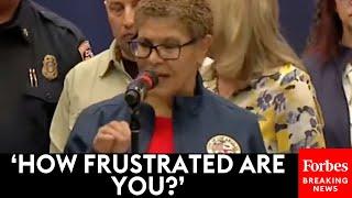 MUST WATCH: Mayor Bass Asked Point Blank About Fire Hydrants Having No Water | California Wildfires