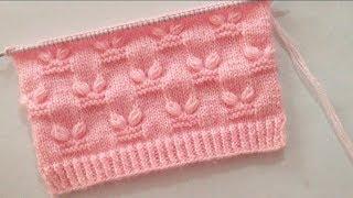 Very pretty Knitting Stitch pattern For Babies Sweater