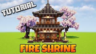 How To Build A Fire Shrine | Minecraft Tutorial