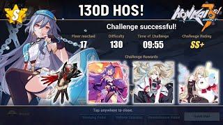 How I (easily) Cleared 130D with HoS to get 500 Crystals in Elysian Realm! | Honkai V5.3