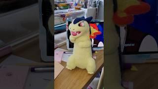felting pokemon from Johto: Typhlosion #pokemonartwork #pokemonart #needlefelting #felting #pokemon