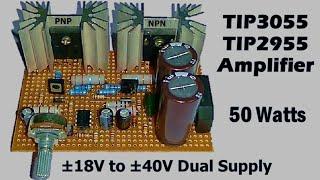 Transistor Amplifier Circuit TIP3055 TIP2955