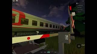 Russian Railroad Crossing In Action!