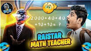 RAISTAR MATH TEACHER 2024 ‍ FUNNY MOMENTS GYANSUJAN OP REACTION ON LIVE - Garena Free Fire