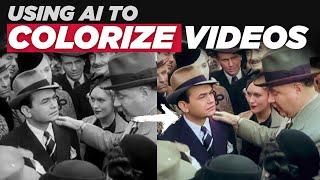 How to Enhance & Colorize Black & White Videos using A.I | TopazLabs & Photoshop Tutorial