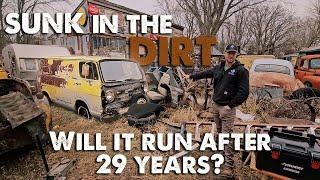 SUNK in the DIRT for 29 years. WILL IT RUN? RARE Chevy G10!