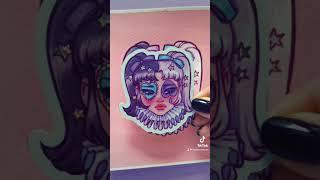 Turning my art into a sticker! Patreon.com/imawonder  #imawonder #imawonderart