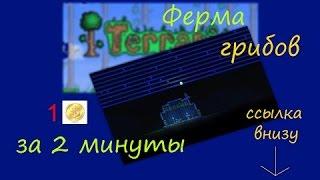 Lets Play Terraria AVALON #5 Ферма светящихся грибов и 2 платины