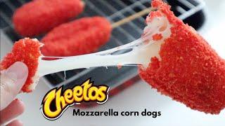 FLAMIN' HOT CHEETOS MOZZARELLA CHEESE CORN DOG | EASY RECIPE & SUPER DELICIOUS! | KOREAN STYLE