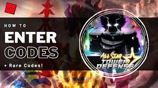 All Star Tower Defense - How To Enter Codes on Roblox Mobile & PC (+ Rare Codes)