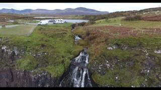 Kilt Rock Falls on a Windy Day - Isle of Skye - DJI Phantom 4 4k