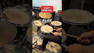 Easy Drum Fill (Double Pedal Made Easy!) Beginner Drum Lesson #drums