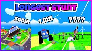 longest stunt competition in dude theft wars | dude theft wars stunt mode