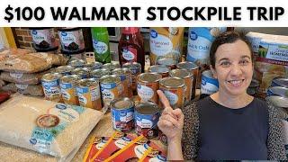 $100 Stockpile Trip to Walmart - What Can $100 Buy Now for Your Prepper Pantry Stockpile?