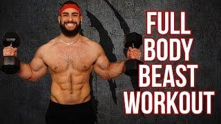 12 Minute Home Full Body Workout Using Only Dumbbells (Build Muscle With This Dumbbell Workout!!)