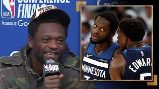 "He's the definition of selfless." Julius Randle On Anthony Edwards' Leadership | May 24, 2025