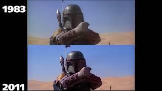 star wars 1983 vs Blu Ray Sarlacc Battle