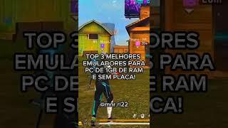 Top 3 emuladores para pc fraco com 1gb de ram e sem placa! #shorts