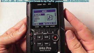 Zoom H4n Pro 4-Track Portable Recorder Your First Recording SETUP TEST REVIEW