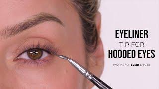 The Best Eyeliner Hack for HOODED Eyes (No Lid Space Lost!)