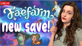 Speed Running A NEW SAVE In Fae Farm!‍️ | Fae Farm Livestream #gifted
