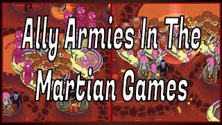 Grob Gob Army and Martin Army Battle In The Martian Games! (Battd Bloons Adventure Time TD)