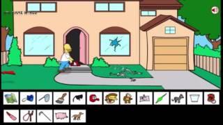 Homer saw game walkthrough - Homer saw game Solucion, escape game by inka games