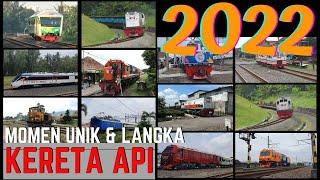 MOMEN PALING UNIK DAN LANGKA KERETA API INDONESIA 2022