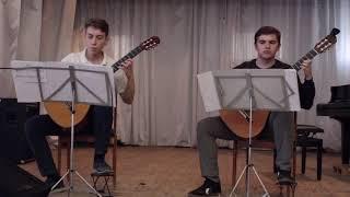 "Soleares" flamenco spanish dance by guitar duet Alexander Korolev and Egor Venedictov