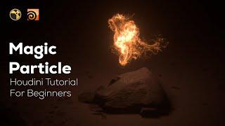 Houdini Beginner Tutorial | Magic Particle Effect Inside Houdini [ Eng sub ]