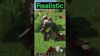 Minecraft NORMAL vs REALISTIC 