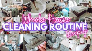 2024 WHOLE HOUSE CLEANING ROUTINE- EXTREME CLEANING MOTIVATION- WEEKLY HOUSE RESET-Jessi Christine