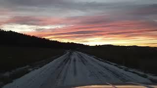 Springtime Montana sunset