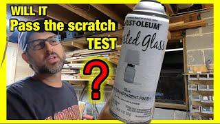 RUST-oleum frosted glass spray review