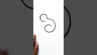 Easy Squirrel Drawing for Beginners #youtubeshorts #drawingtutorial #art @jatnoratnoarts