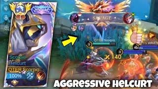 SAVAGE!! TOP GLOBAL HELCURT PERFECT & AGGRESSIVE GAMEPLAY  ( BEST BUILD 2024 ) MLBB