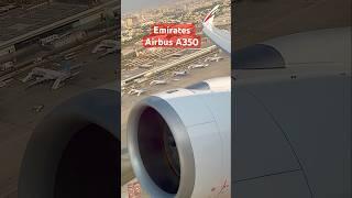 Emirates New Airbus A350 Engine ROAR !  BUSINESS CLASS -  Dubai - Edinburgh  #aviation