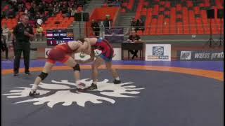 70 kg. Huber (AUT) vs Mako Andonov (MKD), Int. tournament ,,Dan Kolov,, 2024