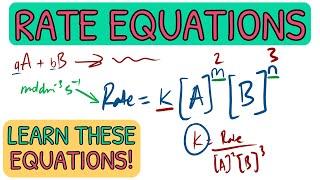 Rate Equations -  Every Equation You Need To Know｜AQA A Level Chemistry