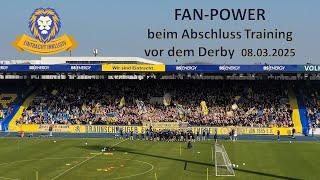 Abschluss Training vor dem Derby 08.03.2025