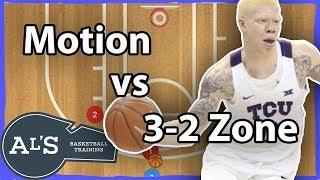 Motion Basketball Offense vs 3-2 Zone Defense