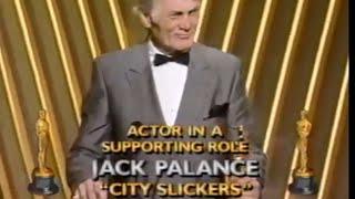 Jack Palance wins Actor in a Supporting Role for "City Slickers"