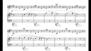 Alfred Schnittke - Stille Nacht (Silent Night) for Violin and Piano (1978) [Score-Video]