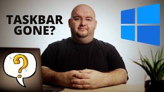 How To Fix WINDOWS 10 TASKBAR NOT WORKING