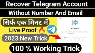 How To Recover Telegram Account Without Email Or Phone Number | recover telegram account