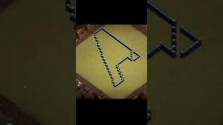 How to make Unique Design with Walls in Clash of Clans || #coc