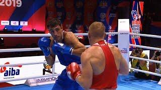 Round of 16 (81kg)  DAUHALIAVETS Mikhail (BLR) vs KUSHITASHVILI GEORGII (RUS) /AIBA World 2019