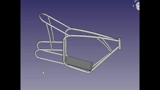 FreeCad Рама мини байка