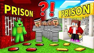 JJ's ANGEL Prison vs Mikey's DEVIL Prison Battle in Minecraft - Maizen