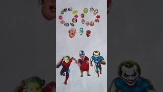 Spider-Man vs captain american vs motu  anaya joker 🫣 venom iron me guess the right head  #viral
